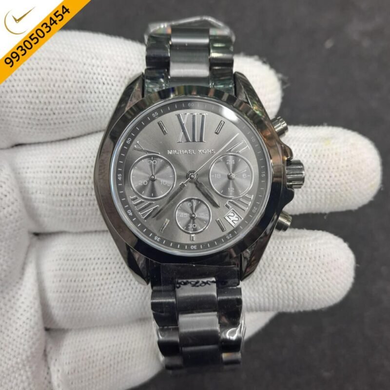 Michael Kors Analog Grey Dial Stainless Steel Swiss Watch