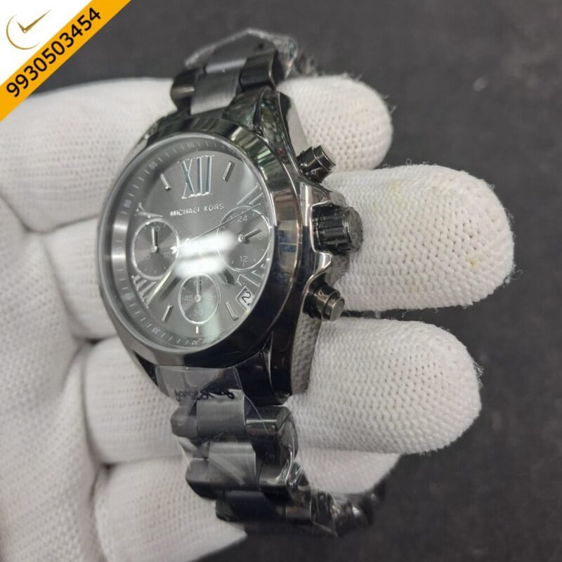 Michael Kors Analog Grey Dial Stainless Steel Swiss Watch - Image 3
