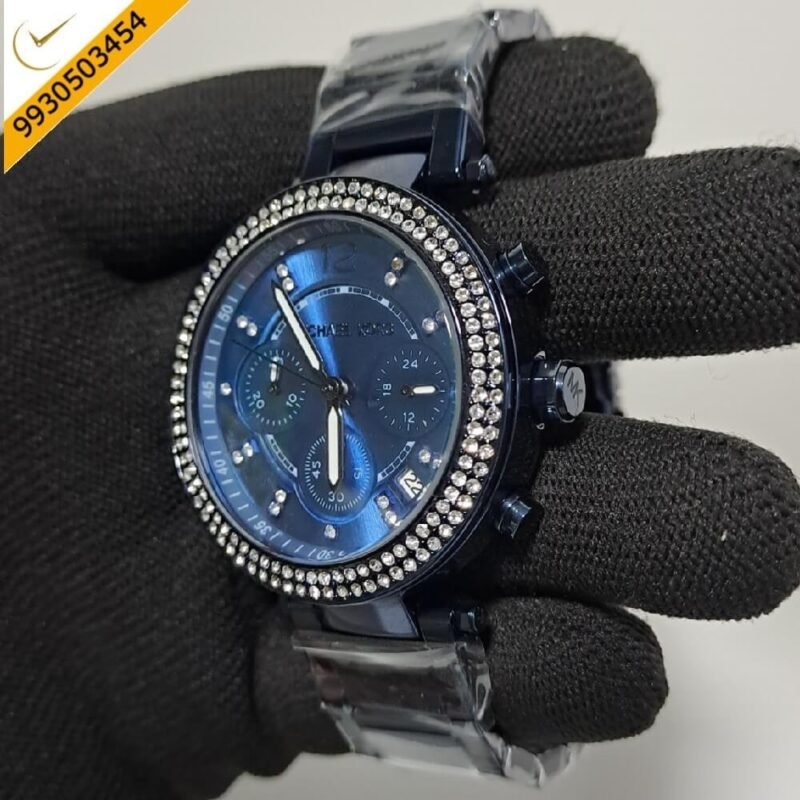 Michael Kors Chronograph Dark Blue Edition Women’s Watch Swiss Watch' - Image 3