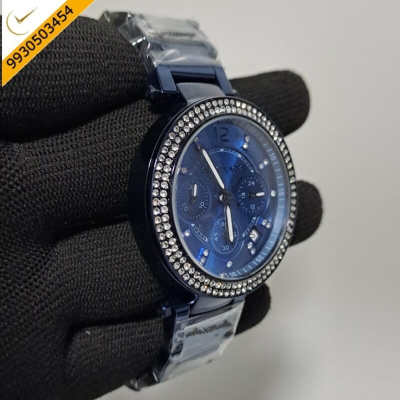 Michael Kors Chronograph Dark Blue Edition Women’s Watch Swiss Watch' - Image 2