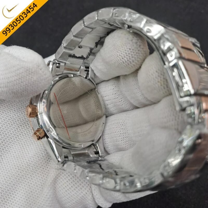 Michael Kors Chronograph Dual Tone Diamond Studded Dial Swiss Watch - Image 4