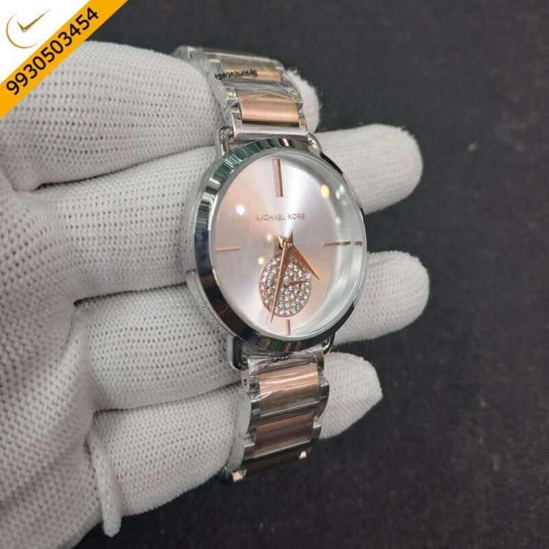 Michael Kors Darci Dual Tone White Dial Swiss Watch - Image 2