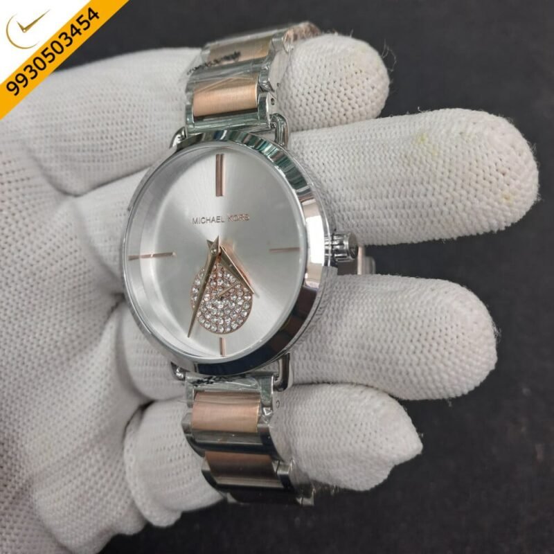Michael Kors Darci Dual Tone White Dial Swiss Watch - Image 3