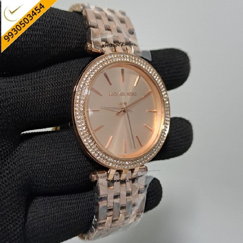 Michael Kors Darci Full Rose Gold Watch - Image 3