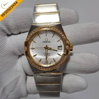 Omega Constellation Diamond Bezel Rose Gold Women’s Watch