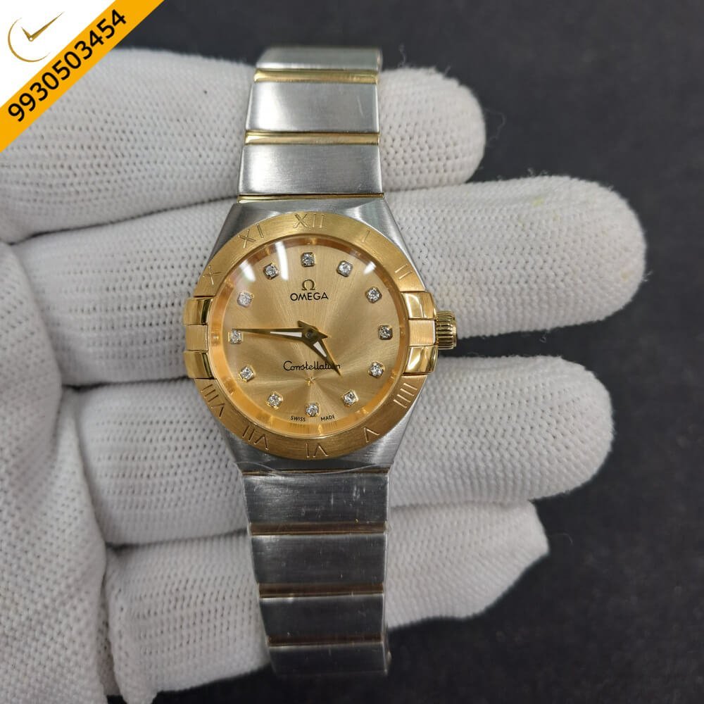 Omega Constellation Dual Tone Gold Dial Swiss Watch