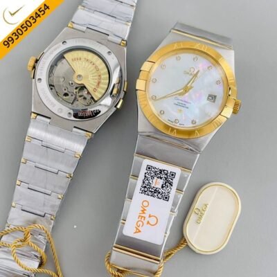 Omega Constellation Dual Tone White Dial Swiss Automatic Watch