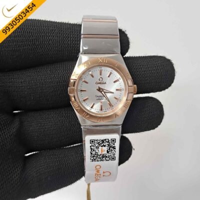 Omega Constellation Dual Tone White Dial Swiss Watch