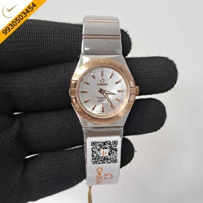 Omega Constellation Dual Tone White Dial Swiss Watch