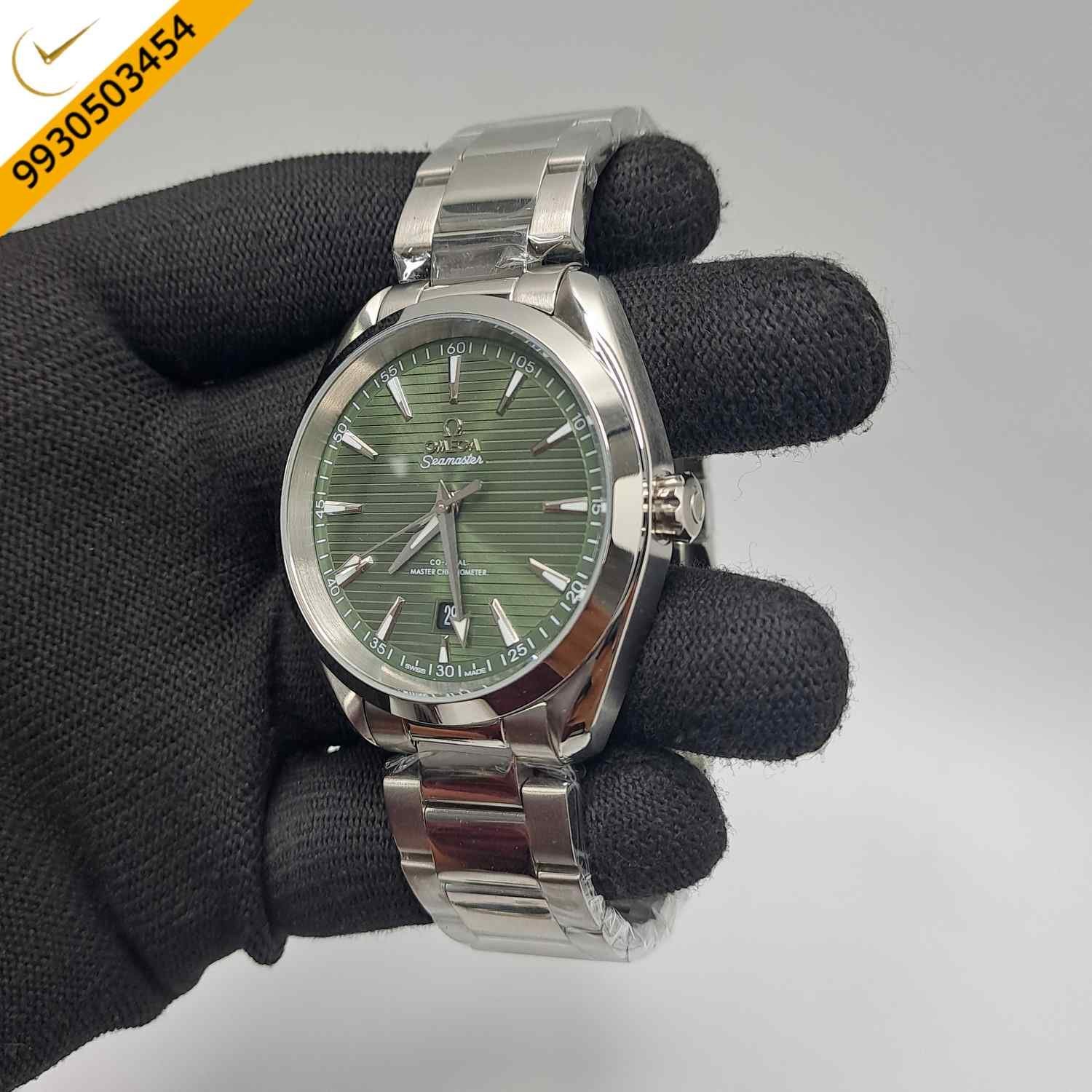 Omega Seamaster Aqua Terra Steel Green Dial Swiss Automatic Watch - Image 3