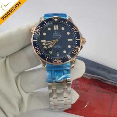 Omega Seamaster Diver 300 Professional Dual Tone Blue Dial Swiss ETA Calibre 8800 Automatic Movement Watch