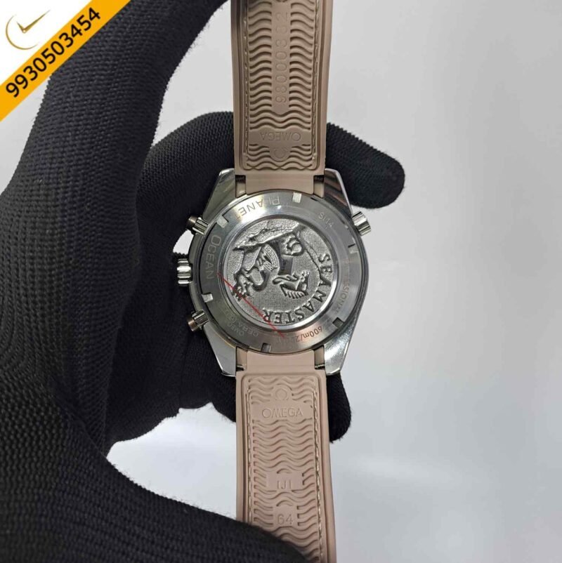 Omega Seamaster Planet Ocean 600M Full Beige Swiss Watch - Image 4