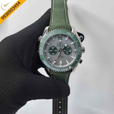 Omega Seamaster Planet Ocean 600M Full Green Grey Dial Swiss Watch