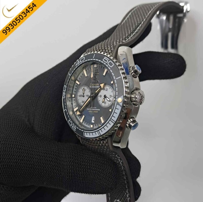 Omega Seamaster Planet Ocean 600M Full Grey Swiss Watch - Image 2