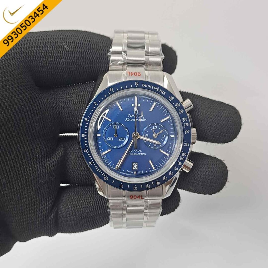 Omega Speedmaster Blue Dial Silver Black Dial Swiss Watch