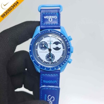 Omega Speedmaster Swatch Moonswatch Mission On Earth Chronograph Swiss Watch