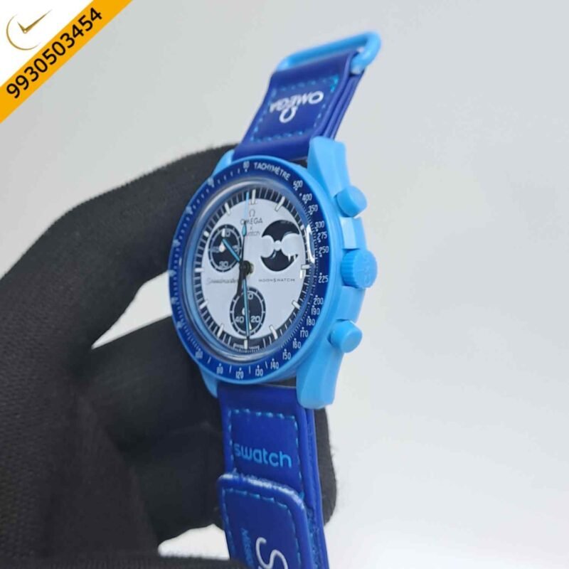 Omega Speedmaster Swatch Moonswatch Mission On Earth Chronograph Swiss Watch - Image 3
