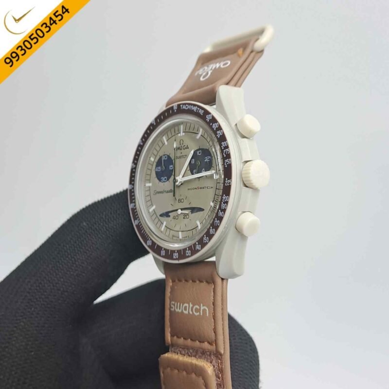 Omega Speedmaster Swatch Moonswatch Mission To Saturn Chronograph Swiss Watch - Image 3