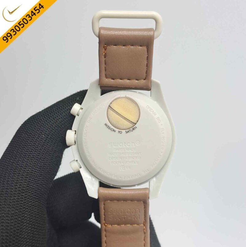 Omega Speedmaster Swatch Moonswatch Mission To Saturn Chronograph Swiss Watch - Image 4