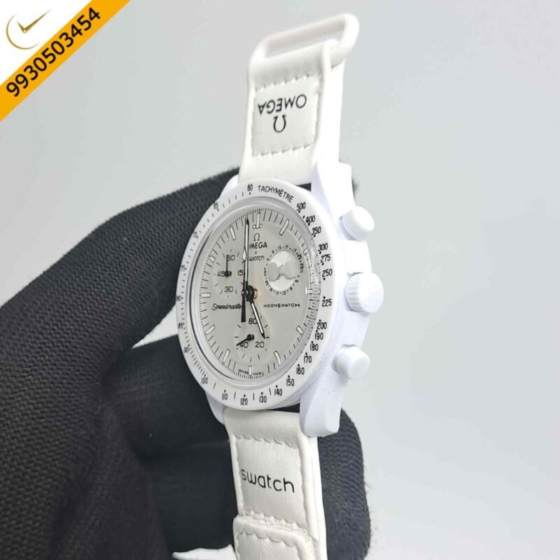 Omega Speedmaster Swatch Moonswatch Mission To The Moon Chronograph Swiss Watch - Image 3