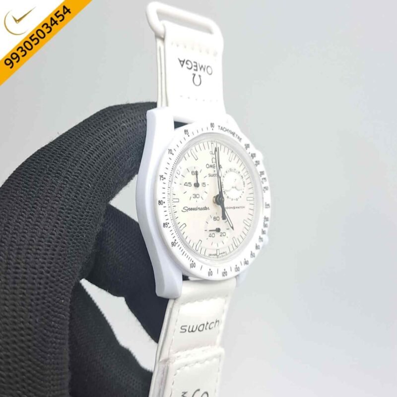 Omega Speedmaster Swatch Moonswatch Mission To The Moon Chronograph Swiss Watch - Image 2