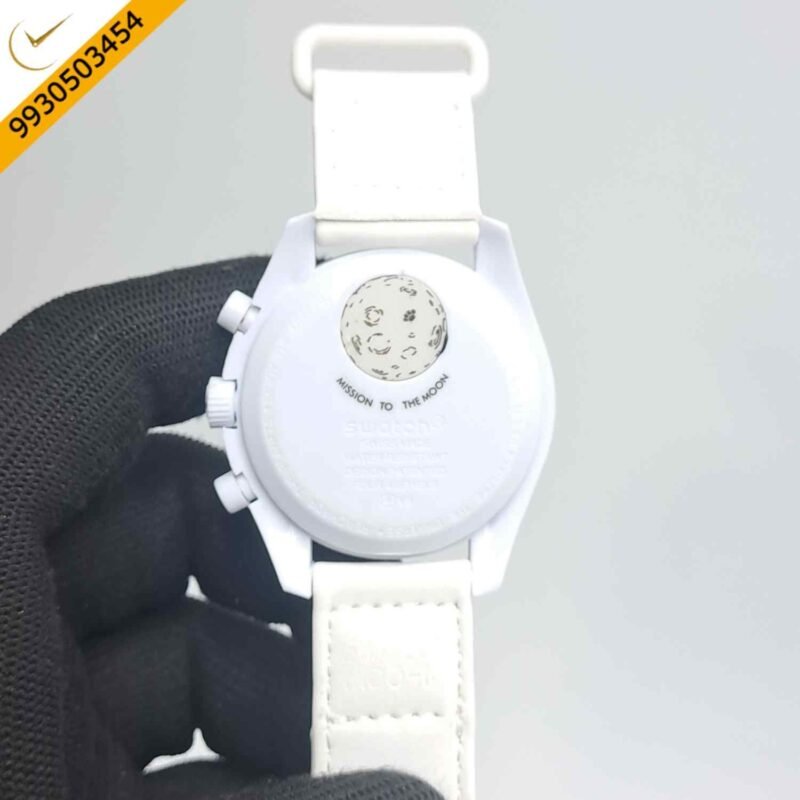Omega Speedmaster Swatch Moonswatch Mission To The Moon Chronograph Swiss Watch - Image 4