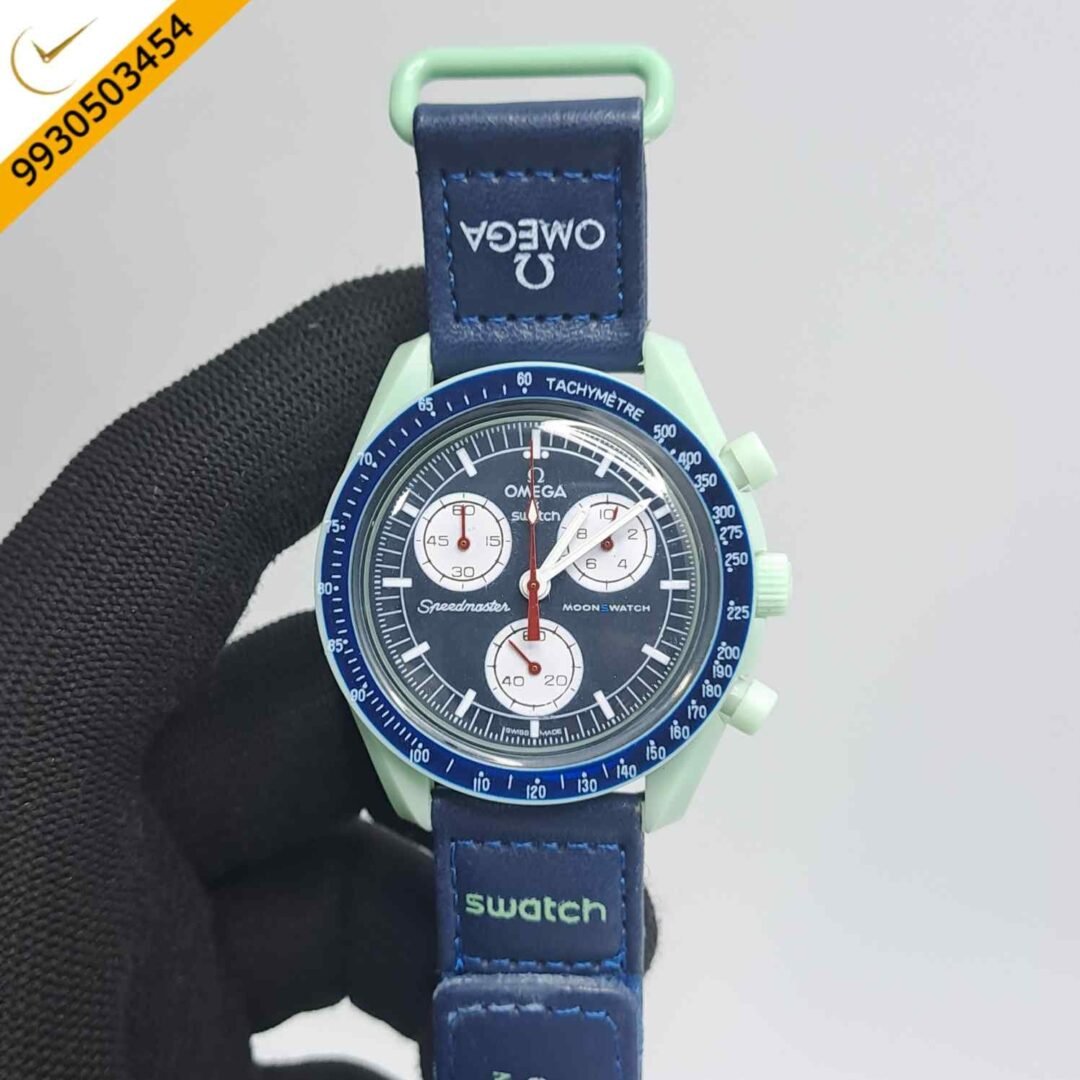 Omega Speedmaster Swatch Moonswatch Mission to Earth Chronograph Swiss Watch