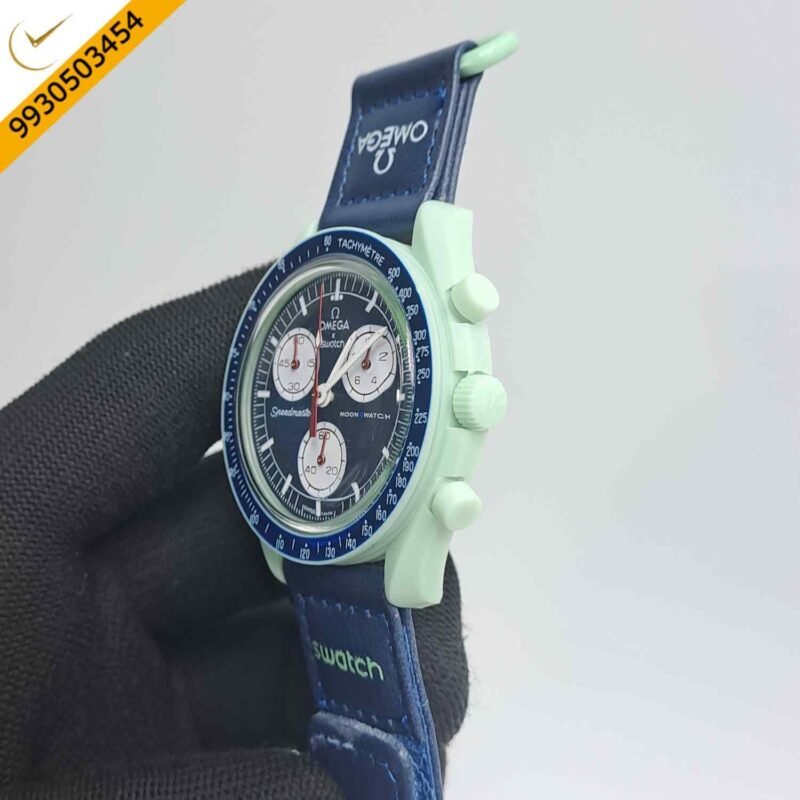 Omega Speedmaster Swatch Moonswatch Mission to Earth Chronograph Swiss Watch - Image 3