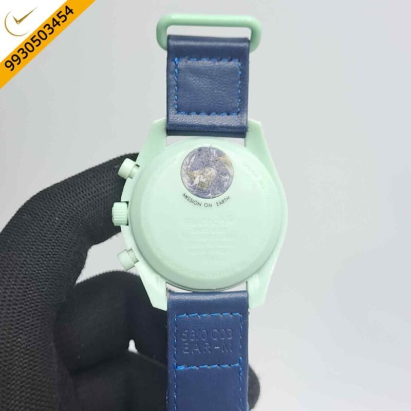 Omega Speedmaster Swatch Moonswatch Mission to Earth Chronograph Swiss Watch - Image 4