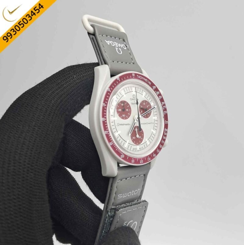 Omega Speedmaster Swatch Moonswatch Mission to Pluto Chronograph Swiss Watch - Image 2