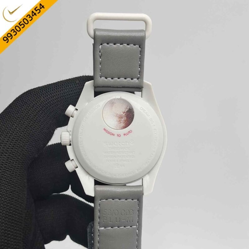 Omega Speedmaster Swatch Moonswatch Mission to Pluto Chronograph Swiss Watch - Image 4