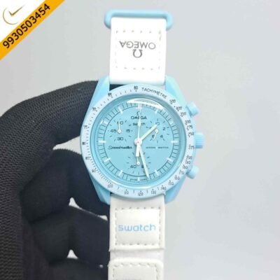 Omega Speedmaster Swatch Moonswatch Mission to Uranus Chronograph Swiss Watch