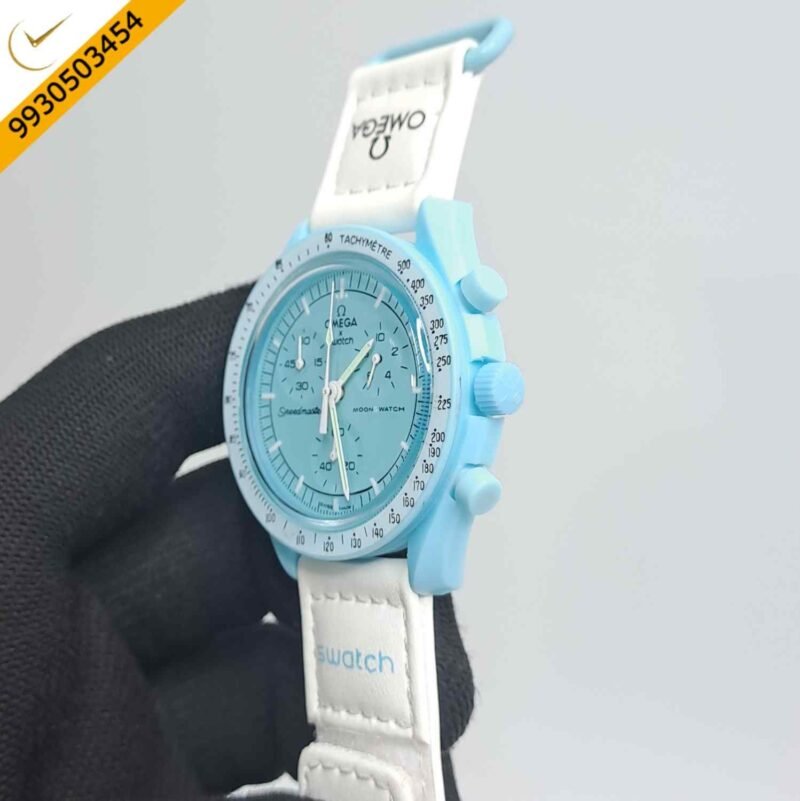 Omega Speedmaster Swatch Moonswatch Mission to Uranus Chronograph Swiss Watch - Image 3