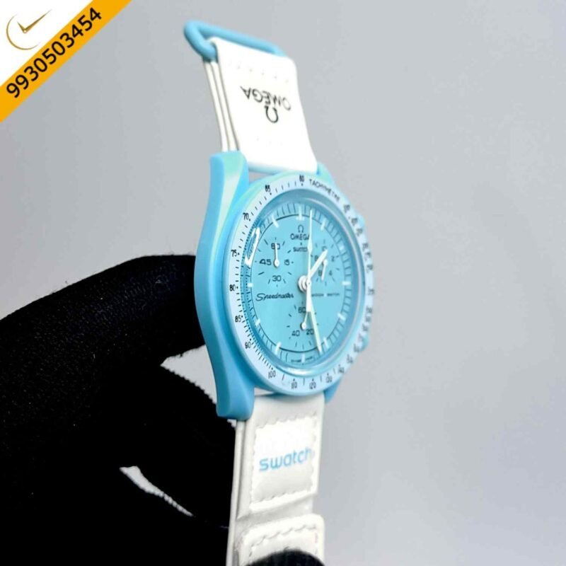 Omega Speedmaster Swatch Moonswatch Mission to Uranus Chronograph Swiss Watch - Image 2