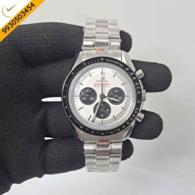 Omega Speedmaster White Dial Silver White Dial Swiss Watch