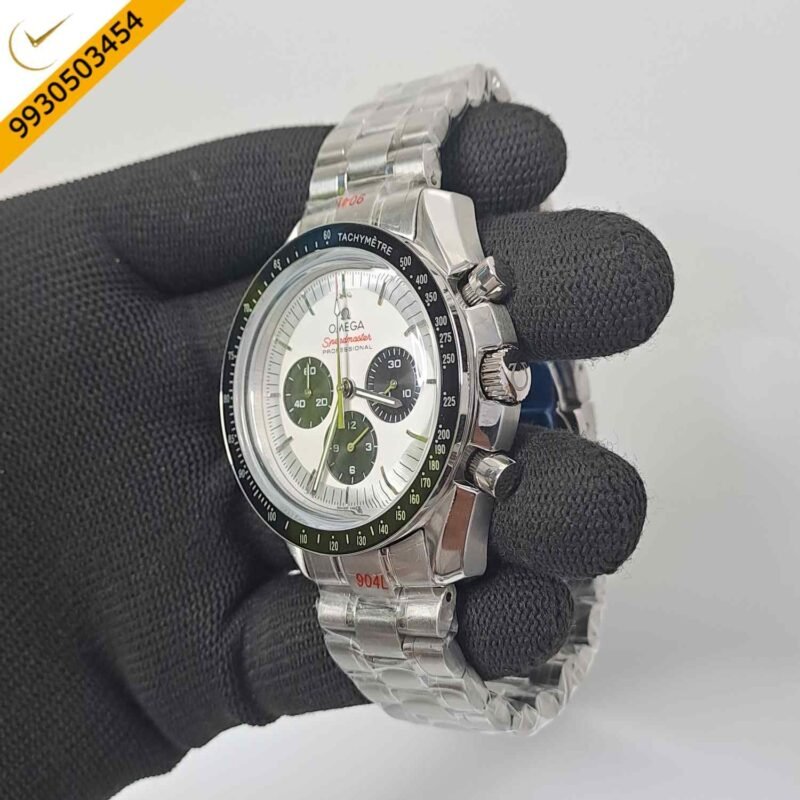 Omega Speedmaster White Dial Silver White Dial Swiss Watch - Image 2