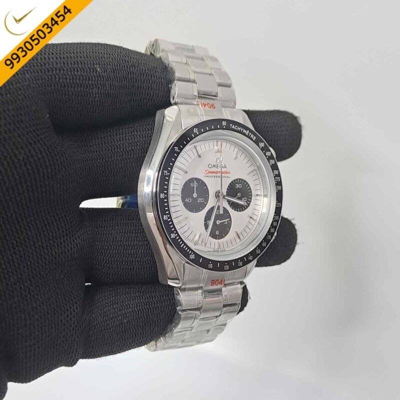 Omega Speedmaster White Dial Silver White Dial Swiss Watch - Image 3