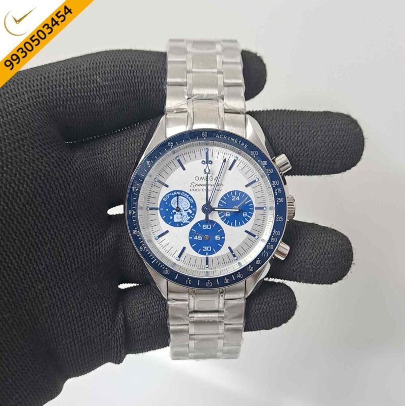 Omega Speedmaster White Dial Silver White Dial Swiss Watch