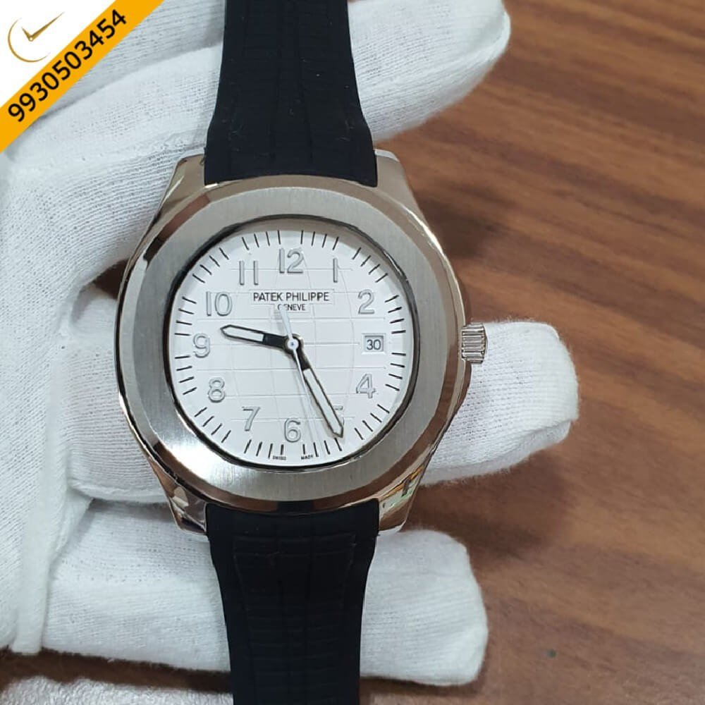 Patek Philippe Aquanaut Silver White Dial Swiss Automatic Watch