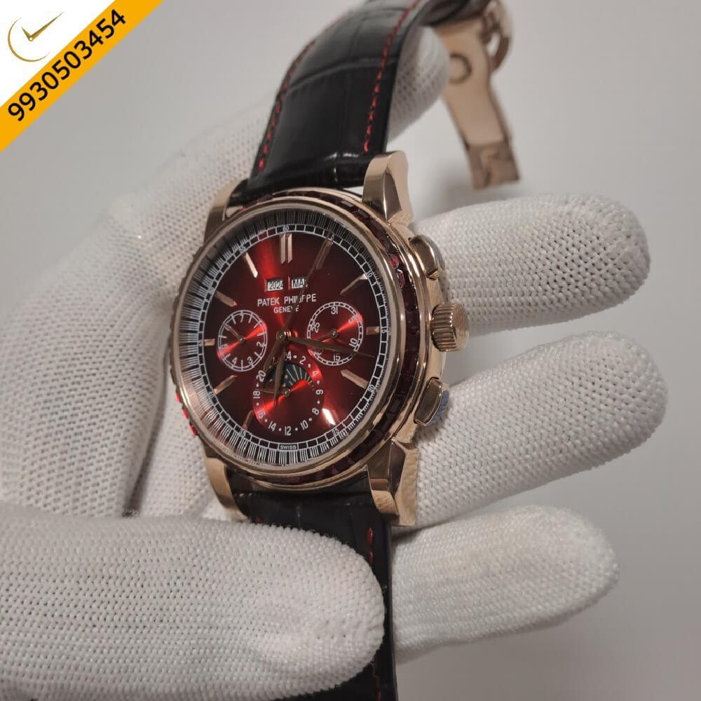 Patek Philippe Grand Complications Red Dial Swiss Automatic Watch - Image 3
