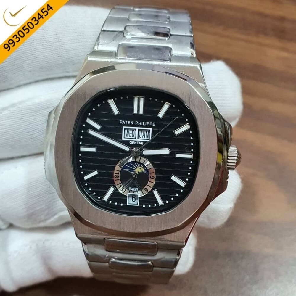 Patek Philippe Nautilus Annual Calendar Steel Black Dial Swiss Automatic Watch