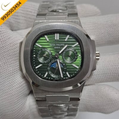 Patek Philippe Nautilus Annual Calendar Steel Green Dial Swiss Automatic Watch