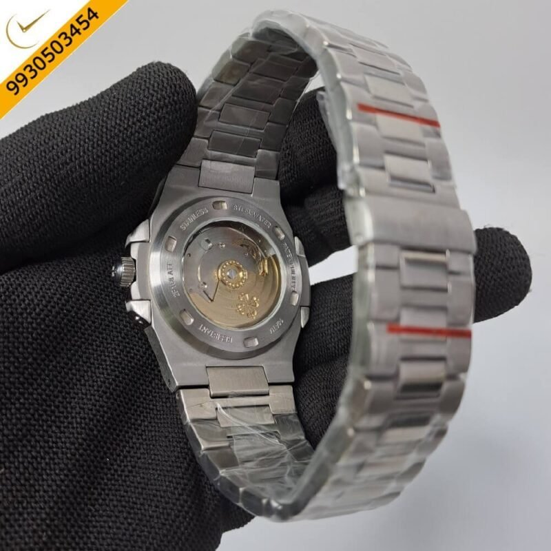 Patek Phillippe Nautilus Steel Sky Blue Dial Swiss Automatic Watch - Image 4