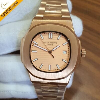 Patek Phillippe Nautilus Full Rose Gold Swiss Automatic Watch
