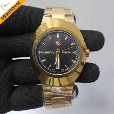 Rado Diastar Steel Black Dial Swiss Automatic Watch