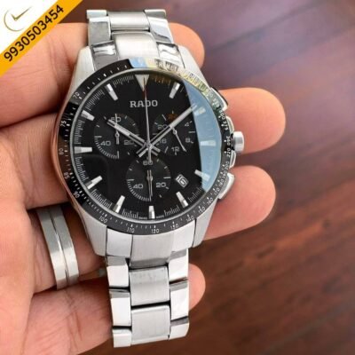 Rado Hyperchrome Chronograph Silver Black Dial Watch