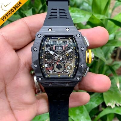 Richard Mille RM 011 03 Full Black Swiss ETA Automatic Watch