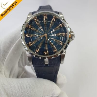 Roger Dubuis Excalibur Knights of the Round Table IV Blue Diamond Dial Swiss ETA Automatic Movement watch