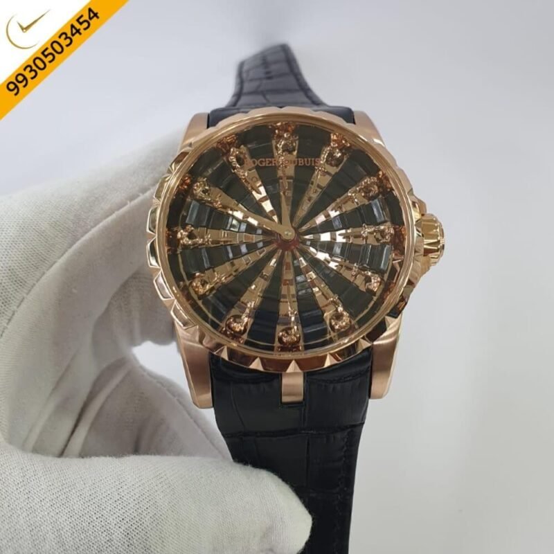 Roger Dubuis Excalibur Knights of the Round Table IV Grey Diamond Dial Swiss ETA Automatic Movement watch