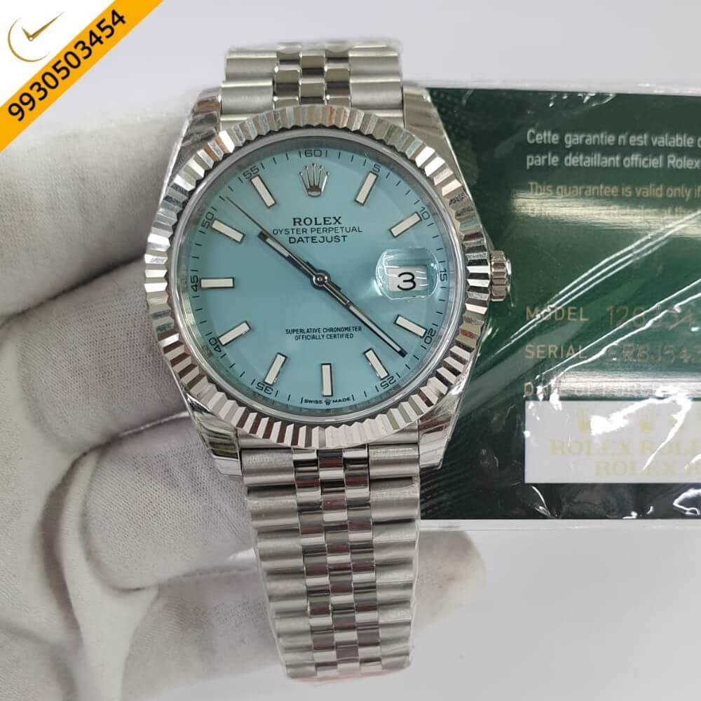 Rolex Date Just Blue Dial Swiss ETA Calibre 3235 Automatic Movement Watch